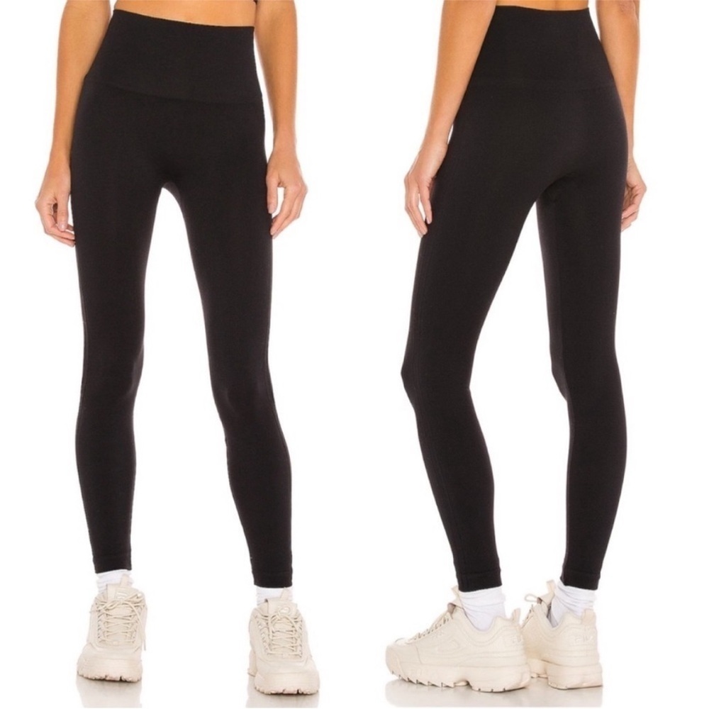 SPANX Look At Me Now Leggings in Very Black Women’s Size Large High Waisted EUC